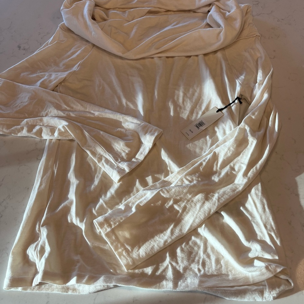 NWT Banana Republic LUXE WOOL-BLEND OFF-SHOULDER TOP - Picture 5 of 7